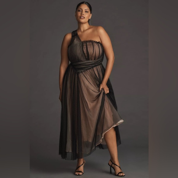 Anthropologie Tulle Dot Maxi Dress - Picture 5 of 16